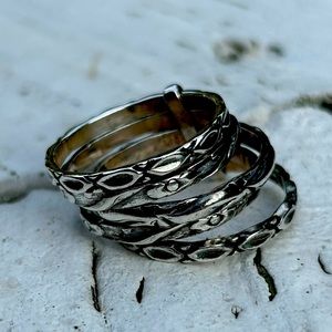 925 Stacked rings